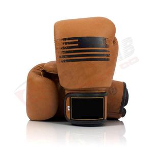 Gants de boxe en cuir marron Muay-Thai sur mesure MMA Training-Fighting 10oz 12Oz Gants de boxe en cuir chaud avec sangle - Product Image 3