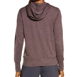 เสื้อฮู้ดขนแกะแขนยาวสำหรับผู้หญิง, เสื้อฮู้ดผ้าน้ำหนักเบาระบายอากาศได้ดีและเป็นมิตรกับสิ่งแวดล้อม - Product Image 2