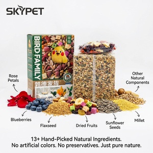 Mezcla de Alimento para Loros Pequeños con 5% de Semillas de Flores, 3% de Frutas Liofilizadas, 1% de Probióticos, Semillas Saludables para Periquitos - Product Image 2