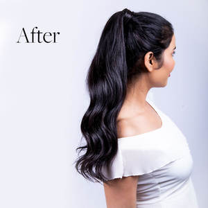 Extensiones de cabello de cola de caballo 100% Virgen sin procesar, el mejor cabello de TEMPLE de larga duración, sin enredos ni caída - Product Image 4