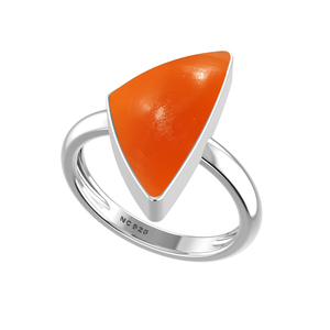 925 Sterling <b>Silver</b> <b>Ring</b> Bezel Setting Carnelian Gemstone Mix Shapes Classic Wedding Party Trendy Fashionable Unisex - Product Image 3