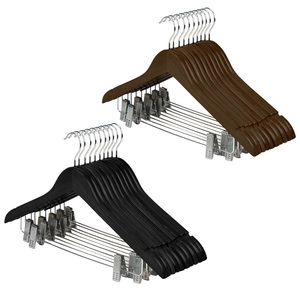 Low MOQ Ready to Ship Percha Carbide Centre Kleeberg Wood Metal Hooks Suit <b>Clothes</b> <b>Wooden</b> <b>Hanger</b> Customers for Wardrobe Use - Product Image 3