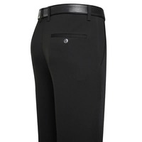 Pantalon d'été pour homme Pantalon décontracté d'affaires mince classique Couleur unie Élastique Confortable Loose Straight Marque Vêtements pour homme