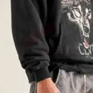 Dernier modèle Sweats à capuche respirants à épaules tombantes pour hommes Sweats à capuche d'hiver à motif solide prix de gros - Product Image 4