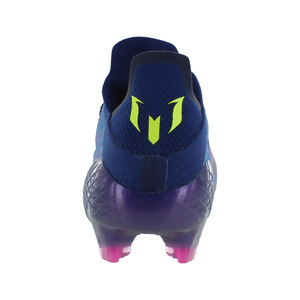 Chaussures de football Adidas X Speedflow Messi.1 pour homme, tige synthétique confortable, bleu victoire/rose choc/jaune solaire, taille US - Product Image 3