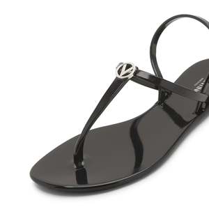 Sandalias Valentino Jally con Tacón y Detalle en V en Negro - Product Image 6