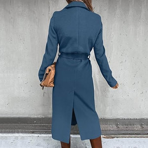 Manteau en laine pour femme à manches longues respirant pour l'hiver, fabriqué au Pakistan, de haute qualité, personnalisable, dernier design, couleur unie, taille plus - Product Image 4