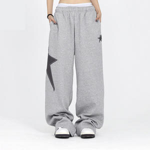 Pantalones Deportivos de Algodón con Estampado de Estrellas Personalizados para Mujer, Pantalones Casuales de Estilo Jogger con Diseño Super Holgado, Pantalones de Fabricante de Pakistán - Product Image 2