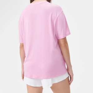 T-shirts d'entraînement d'été pour femmes XXL personnalisés, très demandés, vêtements de sport écologiques et durables, coupe ajustée, col rond, en spandex - Product Image 2