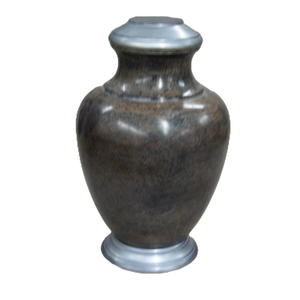 ของเก่าโบราณสีดำแกะสลักสไตล์ราชวงศ์โกศใส่เถ้ากระดูกทองเหลืองมีคุณภาพที่ไม่สามารถเอาชนะได้ - Product Image 4