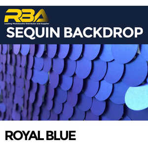 Fondo Azul Real con Adornos de Cuentas - Product Image 1