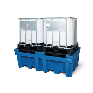 Vasca di raccolta in polietilene (PE) per 2 IBC da 1000 litri, con 2 pallet - Product Image 4