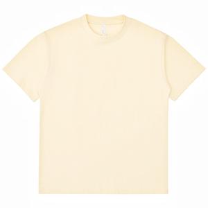 Gran oferta de alta calidad 300 Gsm cuello grueso suave lujoso pesado de gran tamaño camiseta de impresión personalizada para hombres - Product Image 4