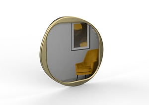 Elevate Your Space with This Exquisitely Handcrafted <b>Metal</b> Wall Mirror. Featuring a Sturdy <b>Metal</b> <b>Frame</b> This Mirror - Product Image 4