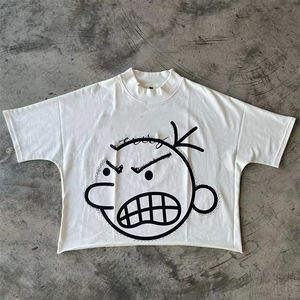 T-shirt Homme Oversize Streetwear Décontracté à Manches Courtes en Coton 100% (180g) avec Impression DTG et Sérigraphie, Tricoté Lourd Uni à Séchage Rapide - Product Image 2