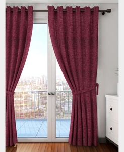 Moderno diseño floral marrón impreso tejido 100% poliéster confeccionado cortinas hogar decorativo elegante cuerda formato luz completa - Product Image 2