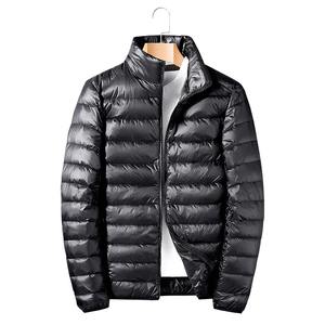 Parkas d'hiver en duvet brillant pour hommes, veste à capuche coupe-vent épaisse avec manteaux thermiques en coton de ski de montagne pour vêtements de randonnée - Product Image 1