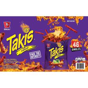 Vente en gros Takis Blue Heat 6 pc / 3.25 oz Snack Taille Case, chips de tortilla roulées épicées extrêmes aromatisées au piment fort - Product Image 4