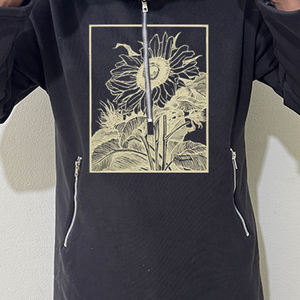 Hoodie islamique brodé en molleton 100 % coton pour homme, coupe oversize, motif uni, nom Allah imprimé, collection automne/hiver, éco-responsable - Product Image 4