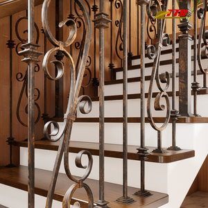 Rampes d'escalier en fer forgé fabriquées sur commande pour les maisons modernes à la recherche de solutions d'escalier audacieuses, artistiques et sécurisées - Product Image 6