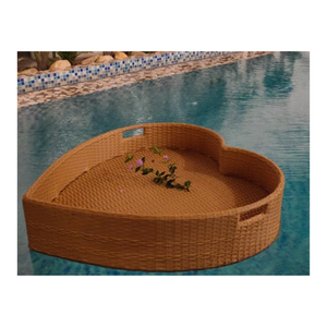 Bandeja flotante de ratán de verano que viene caliente La bandeja flotante de forma múltiple de buena calidad se utiliza para servir el desayuno de Vietnam - Product Image 1
