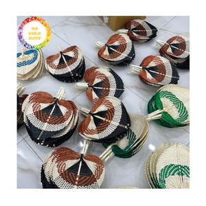 Ventilador de mano de bambú, ventilador plegable personalizado con bambú y hoja de palma de Vietnam para fiestas, eventos y uso diario de refrigeración, venta al por mayor - Product Image 6