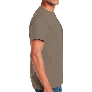 2026 Camisetas de punto 100% algodón para hombre en Savana marrón con tallas personalizables y opciones de logotipo/marca - Product Image 4