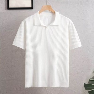 Camiseta de Manga Corta para Hombre, Nueva, de Alta Calidad, Tejida a Medida, 100% Algodón, de Secado Rápido, para Uso Casual, Anti-encogimiento - Product Image 5