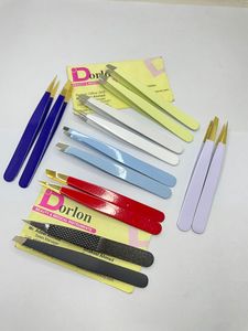 Beauty Brow Tweezer Customize Color Coated Eyebrow Tweezers Slanted <b>Pointed</b> Tips Private Logo Ingrown Hair <b>Removal</b> Brow Tweezers - Product Image 6