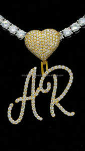 Conjunto de Collar con Colgante de Diamante Moissanite de Grado Brillante Premium al por Mayor, Piedra en Forma de Corazón, Cadena Ajustable, Unisex, Compromiso, Moda - Product Image 3