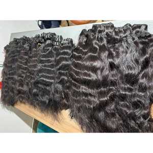 Cheveux vierges Remy bruts vietnamiens non traités à cuticule alignée Style de vague naturelle douce Vendeurs de cheveux ondulés droits naturels Indiens - Product Image 5