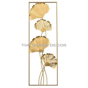 Meilleures ventes d'art mural en métal finition or, artisanat pour la maison, décoration murale suspendue pour le salon, la chambre à coucher, espace de vie - Product Image 3