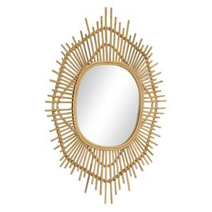 Espejos de pared de gran calidad, espejos de pared antiguos de diseño en forma de ojo, espejo de ratán, espejo de pared decorativo para el hogar - Product Image 4