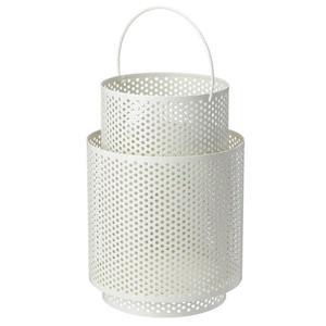Juego de tres farolillos marroquíes, portavelas decorativo hecho a mano de Color blanco, FAROL DE Metal decorativo clásico y elegante - Product Image 6