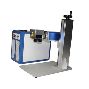 เครื่องมาร์กกิ้งไฟเบอร์เลเซอร์ 40W ระบายความร้อนด้วยอากาศ แบบมือถือ CNC พร้อมระบบควบคุม EZCAD พื้นที่มาร์กกิ้ง 300x300 มม. - Product Image 1