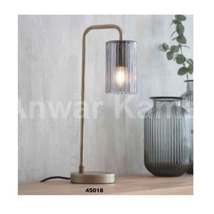 Lampe de table grise et crème avec abat-jour lampe décorative pour la maison salon chambre salle à manger et décor de bureau - Product Image 4