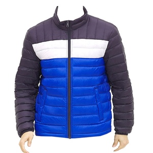 Veste matelassée à fermeture éclair sur mesure pour hommes, manteau coupe-vent d'hiver à capuche compressible respirant, au prix de gros - Product Image 5