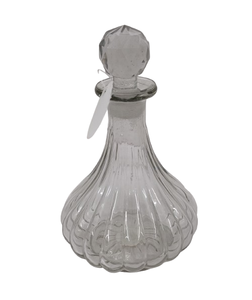 Botella de Vidrio Transparente Clásica de 400 ml, Redonda y Plana, para Vino o Fruta, con Serigrafía y Tapa de Rosca - Product Image 1