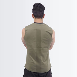 เสื้อกล้ามใส่ไปยิมสำหรับผู้ชายเสื้อกล้ามผ้าฝ้ายสแปนเด็กซ์สำหรับใส่เล่นกีฬาเพาะกายฟิตเนส - Product Image 6