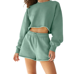 2024 conjuntos de verano para mujer, conjuntos de 2 piezas para mujer, conjunto corto, sudadera de gran tamaño, pantalones cortos, chándal, ropa - Product Image 2