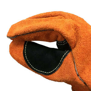 Gants de sécurité de conception optimale, résistants à la chaleur, personnalisés, bleus, doublement renforcés, de protection pour le soudage en hiver - Product Image 4