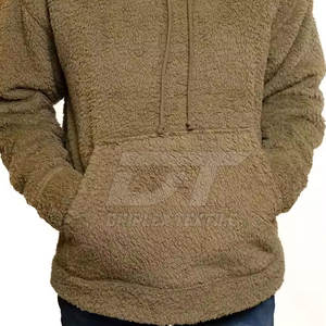 Latest Design <b>Men's</b> <b>Sherpa</b> <b>Hoodies</b> Basics Cotton Blended <b>Hoodies</b> OEM Service <b>Men's</b> <b>Sherpa</b> <b>Hoodies</b> - Product Image 3