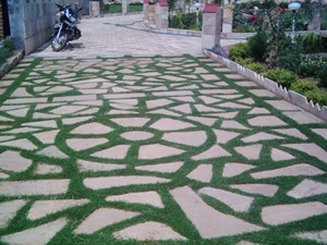 หินปูพื้นแบบธรรมชาติ ดีไซน์ทันสมัย ผิวขัดแบบแปรง ขนาดไม่สม่ำเสมอ สำหรับทางเดินกลางแจ้งในสวน - Product Image 3