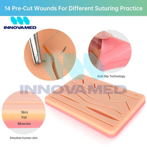 ชุดฝึกเย็บแผล3ชั้นเย็บแผลที่สมบูรณ์แบบสำหรับปฐมพยาบาลที่บ้านโรงพยาบาลแบบใช้ซ้ำได้คุณภาพดีที่สุด - Product Image 4