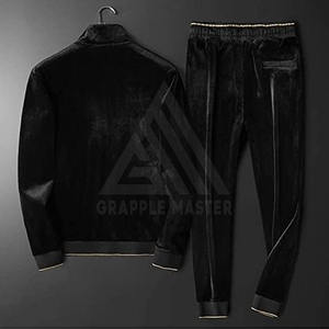 Chándal de Terciopelo para Hombre, Talla Grande, Invierno, 100% Algodón, Color Sólido, Transpirable, Ligero, Alta Calidad, Último Diseño 2024 - Product Image 2