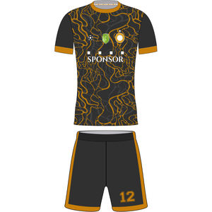 Ropa de fútbol Camiseta de fútbol Camisetas de fútbol elásticas de secado rápido Juego de kit de diseño de impresión personalizado completo para jugadores de equipos de clubes - Product Image 3