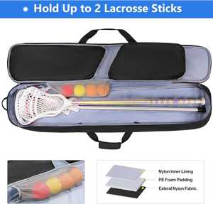 Bolsa de Hockey de Campo Impermeable de Gran Capacidad Personalizada para Exteriores con Fundas para Palos, Bolsillo Ventilado para Zapatos y Espacio para Accesorios de Poliéster - Product Image 2