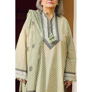 Ensemble de costume imprimé 3 pièces pour femmes avec dupatta, modèle CL-62103B - Product Image 2