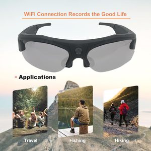 HD 1080p không dây video ghi lại nhiếp ảnh máy ảnh thông minh thể thao ngoài trời hỗ trợ WIFI video ghi âm Kính mát máy ảnh trong kho - Product Image 6