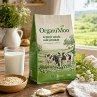 Sachet Doypack Personnalisé en Papier Kraft Recyclable avec Scellage Thermique et Impression Numérique pour l'Emballage de Lait en Poudre